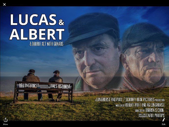 Theatrical release poster Lucas and Albert AG Longhurst James Osborne
